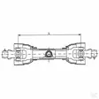 K-Axel GoPart, 50, 860mm - Kardanaxlar, bultkoppling - PTO50T860SBGP - 2