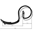 S-Piikki Agrilla Cobra 45x10mm - Äkeen Osat - 428797GP - 2