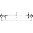Toppstång Kat. 1-2 480-710mm M30x3.0mm - Delar för Lyftanordningar - TL3503012GP - 2