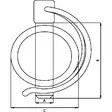 Ringsprint för Rör, 10x50mm - Ringsprintar, vantskruvar - SLP1050GP - 2