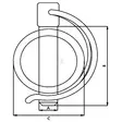Rengassokka Putkelle 6x32mm Gopart - Rengassokat, Vanttiruuvit - SLP632GP - 2