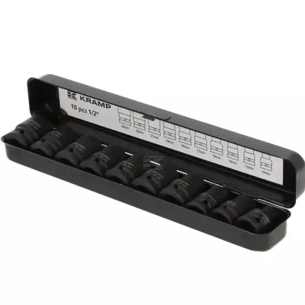 Krafthylssats 1/2" 10 delar - Hylsor, ringnycklar - 1803924010PKR - 1