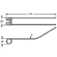 Karhottimen Piikki 592x86x9mm Claas - Pöyhinten ja Karhoittimien Osat - 0009554830KR - 2