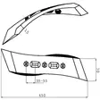 Kultivaattorin Kärki 70x15x450mm - Kultivaattorin Osat - 201387KR - 2