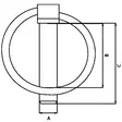 Rengassokka 45x32/36mm - Ringsprintar, vantskruvar - LP4KR - 2