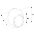 Työntövarren Pallo HD Kat. 3/2 (26x60mm) - Vetolaitteen Osat - TL960254KR - 2