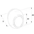 Työntövarren Pallo HD Kat. 3 (32x60mm) - Traktordelar Länktillbehör - TL960320KR - 2