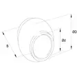 Työntövarren Pallo HD Kat. 4/3 (32x78mm) - Vetolaitteen Osat - TL978320KR - 2