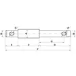 Vetovarren Tappi 22/28mm-245mm Yleismall - Vetolaitteen Osat - Z328245KR - 2
