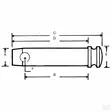 Toppstångsbult 28x95mm - Traktordelar Länktillbehör - Z328095KR - 2