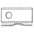Knivblad 3x47x105mm Ø 21mm - Reservdelar till Skördetröskar - VGCM120KR - 3