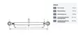 Työntövarsi Kat.2-2 575-705mm - Nostolaiteosat - TL4503022KR - 3