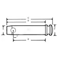 Vetovarren Tappi 36x105mm - Heinäkoneiden Varaosat - Z336105KR - 2