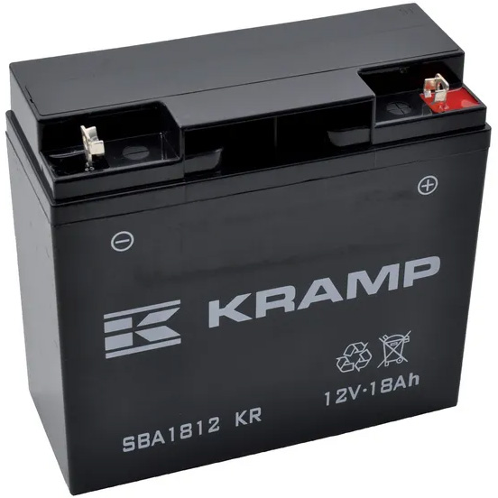 Akku Kramp 12V 18Ah 140Ah Suljettu - Auton Akut ja Ajoneuvoakut - SBA1812KR - 1