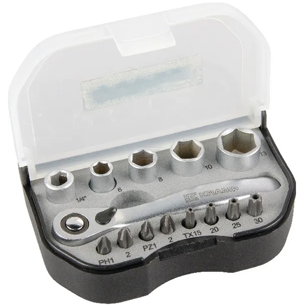 Hylssats mini 1/4", 14 stycken - Hylsor, ringnycklar - 1804970909KR - 1