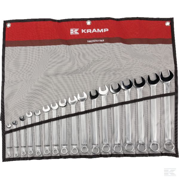 Blocknyckelsats Kramp 6-22mm - Hylsor, ringnycklar - 1802025417KR - 1