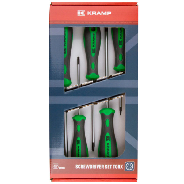 Ruuvitalttasarja Kramp Torx 5-Osainen - Meisselit ja Jakoavaimet - 1808053005KR - 1