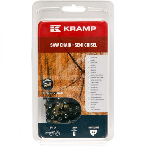 Sågkedja Kramp 1,3mm 3/8" 44DL - Sågkedjor, oljor och flänsar - 38LP13SB44KR - 1