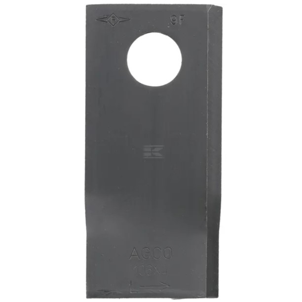Rotorkniv vänster 106x48x4 mm hål Ø 19 mm Passande Fella 25-pack - Reservdelar till Jordbruksmaskiner-Arbetsmaskiner - 122329KR - 1