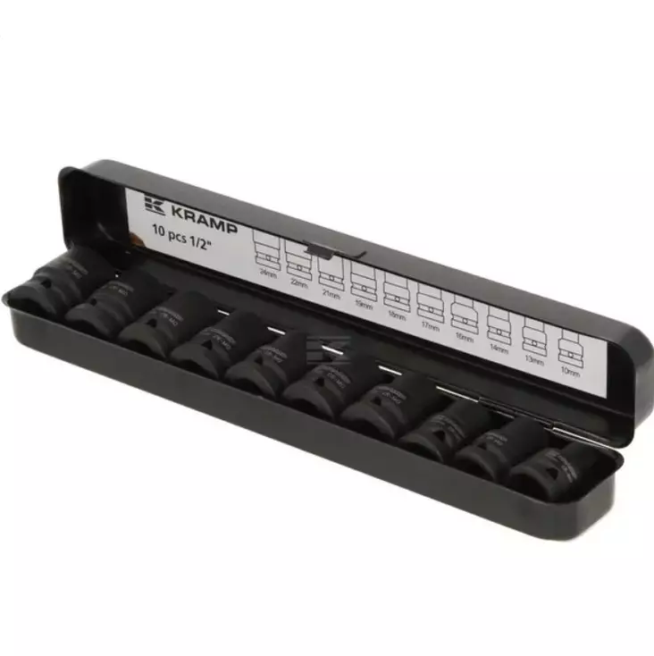 Krafthylssats 1/2" 10 delar - Hylsor, ringnycklar - 1803924010PKR - 1