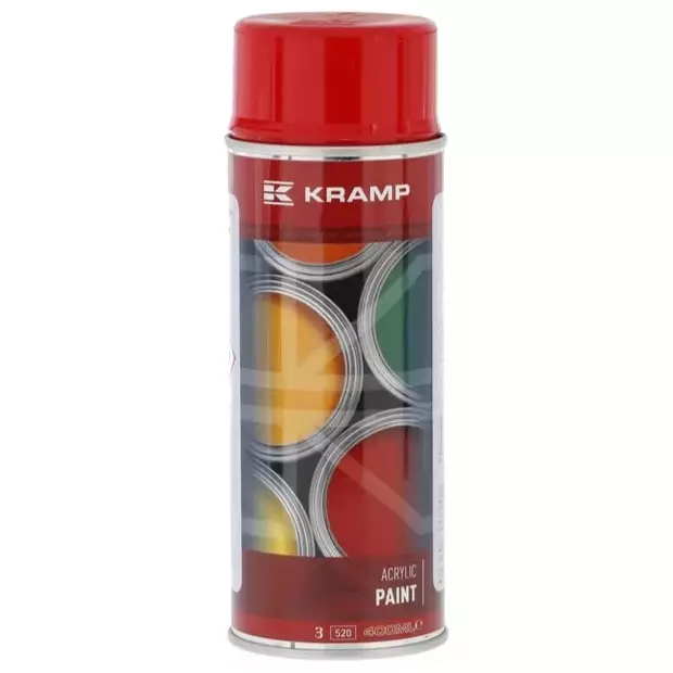 Konemaali Punainen, RAL 3655, Spray - Konemaalit ja Runkomaalit - 365504KR - 1