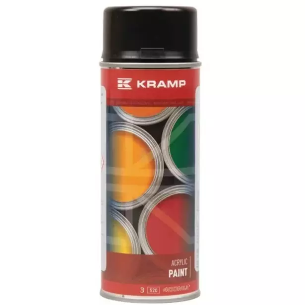Maskinfärg Satinsvart, RAL 9235, Spray - Maskinfärger och Karossfärger - 923504KR - 1